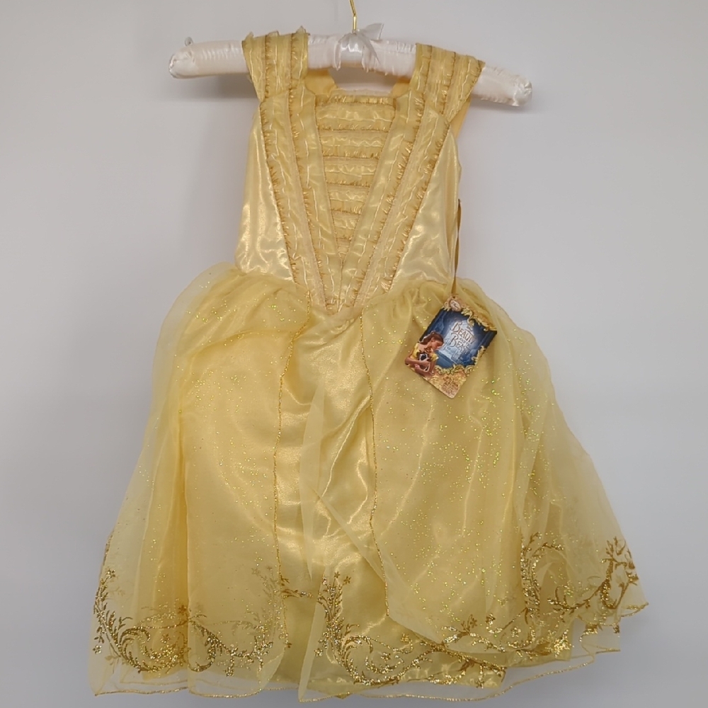 New Disney Store Belle Costume Girl Beauty And The Beast Live Action Size 4